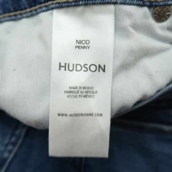 Hudson Jeans Women's Size 29 Blue Mid-Rise Nico Penny Straight Denim 27" Inseam - Picture 11 of 16
